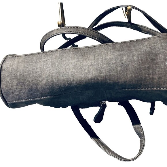 MultiSac Women's Dark Gray Crossbody Dual handles Purse NWT - Picture 8 of 12